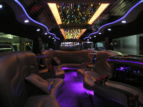 Hummer limousine in the fleet
